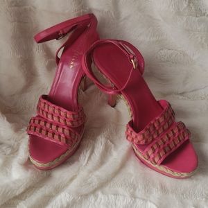 Cole Haan Nike Air Platform Heel 5" Sandal Sz 7.5
